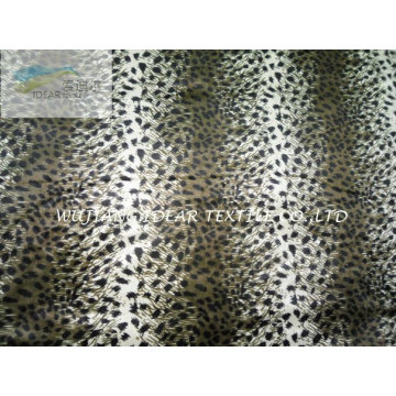 Leopard Printed Pattern Plush Fabric